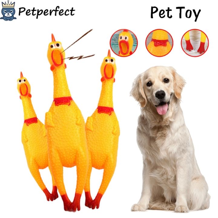 Doge Pet Toy Screaming Chicken Yellow Rubber Chicken Pet Dog Toy