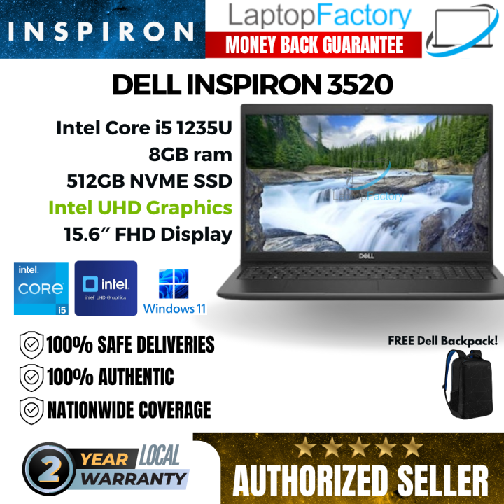 Dell Inspiron 3520 Intel Core i5 GB DDR4 512GB SSD FHD