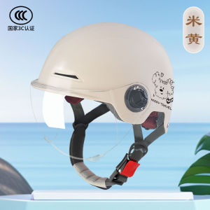 China Shipping [2025] Customization 3C Certified New National Standard Electric Motorcycle Summer Womens Electric Bike Half Helmet Safety Helmet Customizable 3.8