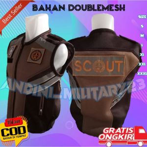 Rompi Pramuka | Rompi Scout Pramuka | Rompi Security | Rompi Security Terbaru | Rompi Satpam Terbaru | DOUBLEMESH | Rompi Satpam Coklat Rompi Security Terbaru | Rompi Satpam Terbaru| Double MESH Tebal Vest Security/Satpam/Polisi Rompi Security