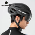 ROCKBROS Bicycle Helmet Aerodynamics Integrated Molding Bike Helmet Thickened Shell With Goggles Helmet Road Bike MTB Cycling Equipment.