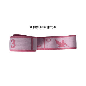 AE Specially designed for yoga elastic convenient segmented adjustable with numbers elastic band for Pilates training and stretching