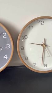 Dreamerhouse Solid Wood Wall Clock Living Room Modern Simple Creative Clock Chinese Bedroom ClockFast shipping