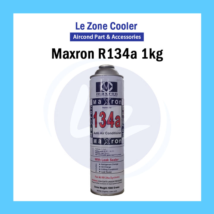 Maxron R134 Gas R134a Car Aircond Gas Kereta Aircond Gas 1kg 1000g | Lazada