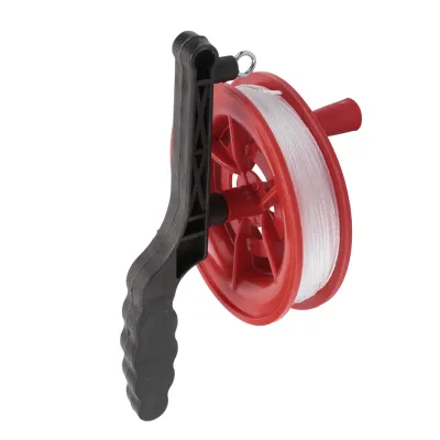 (BNRA) 100M Twisted String Line Red Wheel Kite Reel Winder