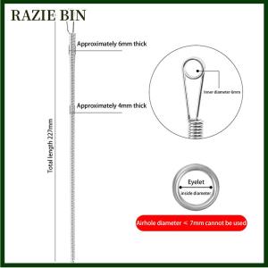 RAZIE BIN 10 cái dây công cụ luồng dây uốn cong công cụ Luồng đa năng đàn hồi vành đai thắt lưng dây vải Viện trợ mùa xuân lỗ gắn