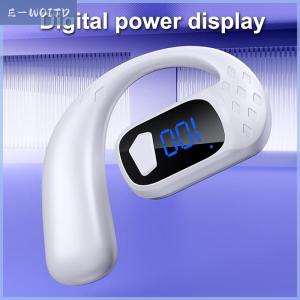 【E-WOITD】 หูฟังแบบเปิดหูหูฟังไร้สาย5.4บลูทูธแบบหมุนได้180ปรับได้หูฟังซ้ายขวาอเนกประสงค์จอแสดงผลดิจิตอล