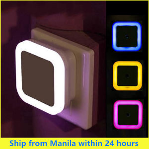 LED night light sensor light AUTO ON/OFF US Plug High Quality wireless LED Night Mini Light Bedside Lamp Bedroom Nightlight Smart Lighting Wall light for Bathroom 110-220V 0.5W