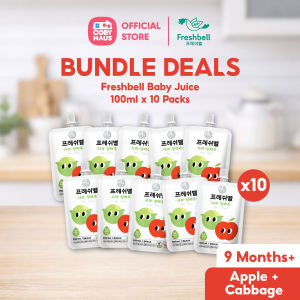 [Bundle] Freshbell 9M+ Organic 100% NFC Baby Fruit Juice Korea Baby Food Kids Healthy Juice