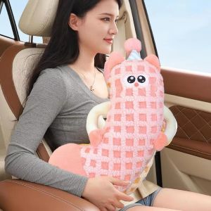 Car Safety Belt Cover Pillow Plush Children Neck Protection Sleeping Support Soft Car Accessories Car Seat Belt Strap Cover