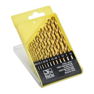 13 Buah Mata Bor Besi Baja 1 Set PROMO Mata Bor Besi Set 1.5mm-6.5mm 13 Pcs Seperti High Quality Mata Bor Power Drill Steel Titanium Hex Shank Mata Bor HSS Set Komplit Kayu Plastik dll