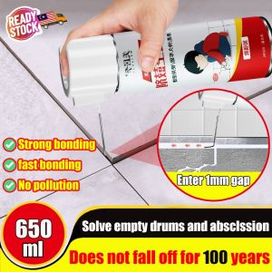 【Solve empty drums and absclssion】Tiles repair glue tiles gap filler 650ML Hollow tiles repair Strong bonding/fasthonding/No pollution Tile adhesive glue Strong adhesion High temperature resistance 瓷砖空鼓胶