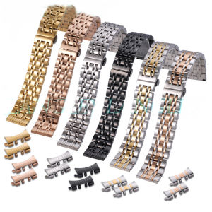 Mental Watchband Strap 12mm 14mm 16mm 18mm Solid 304L Stainless Steel Watch Strap Bracelet 19mm 21mm 20mm 22mm Wristwatch Band