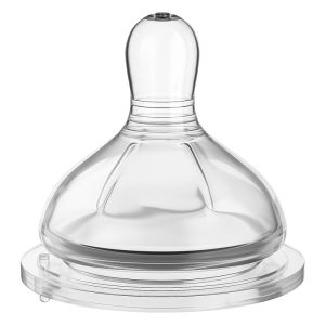 Oberni   Núm vú giả mềm cỡ rộng 5cm Silicone cấp thực phẩm sữa Núm vú giả cho bé (Chống Colic) (0m +)