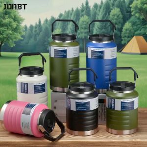 50oz/67oz Large Capacity Double-Wall Vacuum Insulated Stainless Steel Water Bottle Leakproof Thermal Cup with Straw Lid & Handle2026