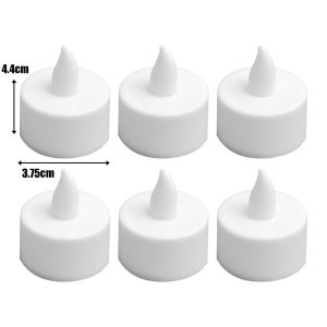 24/6pcs Flameless Led Candle Table Lamp Flash Tealight Candles Light Birthday Wedding Party Decor Wishing Tea Lamp