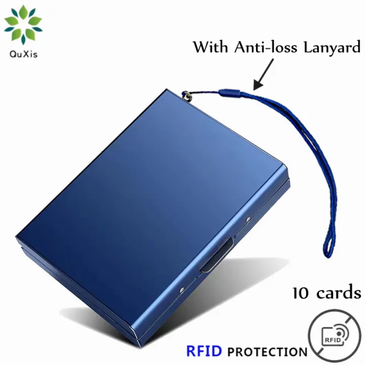 New Upgraded 10/8/6 Cards RFID Card Box Aluminum Alloy Antimagnetic ...