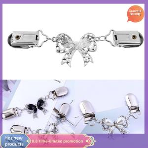 Graceful Fashion Bow Cardigan Sweater Blouse Pin Shawl Brooch Clips Duck Scarf Clasps