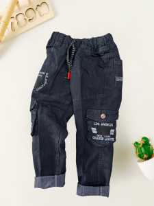 NEW!! celana anak termurah jeans panjang hitam kantung samping cargo untuk umur 1 sampai 12 tahun//celana cargo hitam panjang jeans terlaris untuk anak cowok umur 4 tahun///celana l3vis murah bisa cod///