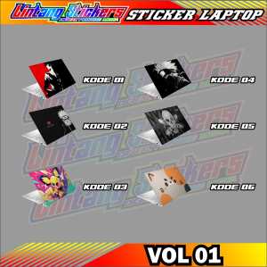 STICKER LAPTOP MOTIF LUCU / STIKER LAPTOP AESTHETIC / STIKER LAPTOP COVER PROTECTOR