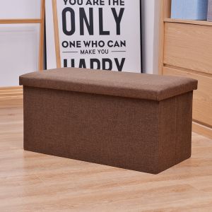 Ottoman Storage Stool Foldable Sofa With Storage Box Leather Storage Benches Chair Box Organizer Footrest Seat