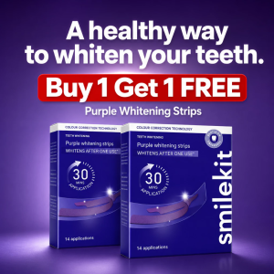 [SG Local Stock]SmileKit V34 Teeth Whitening Strips Purple Teeth Whitening Tooth Stain Treatment whitening kits