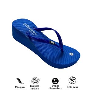 SANDAL JEPIT WEDGES FLIPPER WANITA HAK 5 CM TERBARU TRENDY