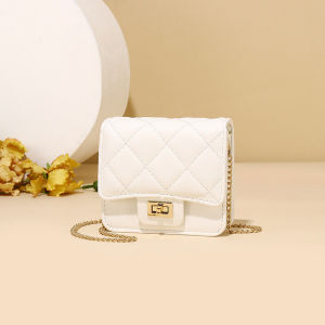 IELGY Mini Messenger Lipstick Bag High-End Texture Niche Diamond Chain Bag All-Match