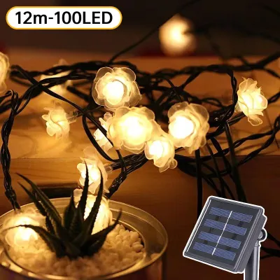 [BUY 1 TAKE 1]Christmas Light Solar Water Drop String Light 5M/7M 8 Modes LED Solar Fairy Light String Outdoor Waterproof Suitable For Weddings Parties Festivals Courtyards Gardens Balconies Christmas Atmosphere Decoration In Phleo