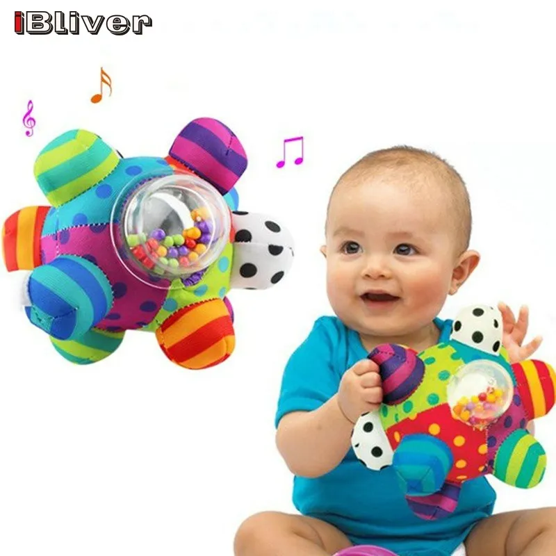 Baby Toys Fun Little Loud Bell Baby Ball Rattles Toy Develop Baby  Intelligence Grasping Toy HandBell Rattle Toys For Baby/Infant Newborn Baby  Infant