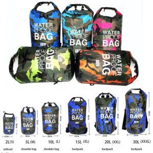Ready Stock  GoTravel 2L 5L 10L 20L 20L Extra Thick Waterproof Ocean Diving Dry Bag Travel Outdoor Storage Sea Backpack Beg