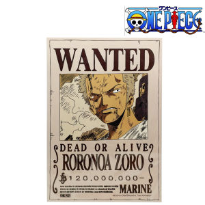Poster Lệnh Truy Nã Roronoa Zoro One Piece - Khổ A3 - Giấy Kraft Vintage Cổ Điển In Sắc Nét