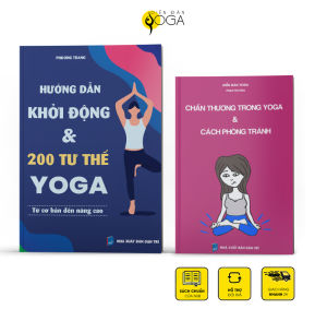 Combo sách Yoga cho người mới: Hướng dẫn khởi động và 200 tư thế yoga + Chấn thương yoga và cách phòng tránh