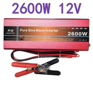 RQ2600W ชุดนอนนา สำเร็จรูปรุ่น ชุดควบคุม ไม่รวมแบต แผง โซล่าเซลล์ แปลงไฟ12DCVเป็น 220ACV ราคาถูก อินเวอร์เตอร์ อินเวอร์เตอร์เพียวซายเวฟ CJ DA