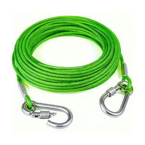 Steel Dog Leash Secure Wire for Large Dog German Shepherd Rottweiler Durable Dog Harness