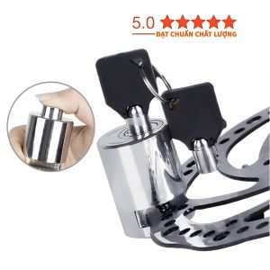 Khóa phanh đĩa xe máy chống trộm chất liệu thép nguyên khối thiết kế thông minh an toàn Alog