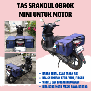 TAS RONJOT SRANDUL OBROK MINIMALIS TAS KURIR POS UKURAN MINI BAHAN TAHAN AIR TEBAL DAN KUAT