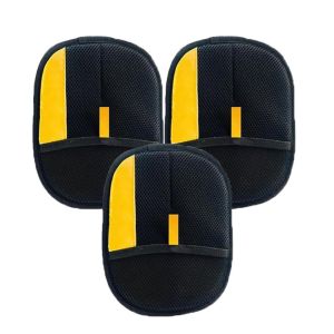 OUTOPEN 3PCS Multi-functional Pet Grooming Gloves Soft Double-sided Static Dedusting Brush Cleaning Gloves Black Removing Gloves Dog