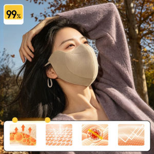 Drinkable Flip Open Face Mask Full Face Fleece Cover Thermal Warm Mask Washable Reusable for Outdoor Sports Travel Cycling and Winter Activities