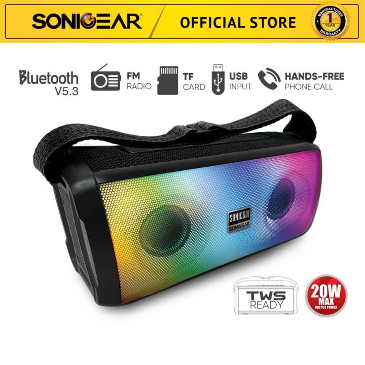 SonicGear SonicGo Portable Speaker Built-In Mic TWS