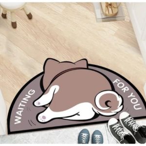 พรมเช็ดเท้า ด้านล่างเป็นยางกันลื่น พรมเช็ดเท้าห้องน้ำ พรมเช็ดเท้าลายน่ารัก พรมซับน้ำ พรมดักฝุ่น พรมกันลื่น นิ่ม ดูดซับน้ำได้ดี แห้งเร็ว กันลื่น