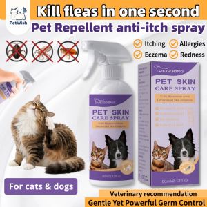 Allergy Treatment Anti-Itch Soothing Spray Flea and Tick Spray Fast Acting Safe Plant Formula Hypoallergenic Solution