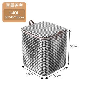 3 Size Clothing Storage Bag Moisture Mold Proof Large Capacity Thickened Clothing Basket Zipper Style Quilt Duvet Laundry Pillows Convenient Travel