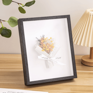 MKEB Depth 3cm 3D Picture Frames Handmade Wooden Home Decor Holder Square 6/8/10in Display Box Rack for Artificial flowers
