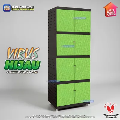 LEMARI PAKAIAN PLASTIK FULL KUNCI 4 SUSUN LEMARI TABITHA PENGUNCIAN TABITHA 4 SUSUN LEMARI PAKAIAN LEMARI PINTU