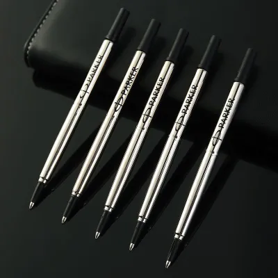 PARKER PEN REFILL Parker signature Pen Precious Bead Pen with Pen core 0.5/0.7MM Water-based Ballpoint Pen Replacement Parker QUINK Rollerball Refill - Black - Mediu