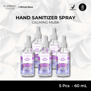 Hand Sanitizer Klarens Spray Pink Rose 5pcs