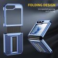 Ốp lưng cho Samsung Galaxy Z Flip 6 có chân đế, ốp lưng bảo vệ bản lề cấp quân sự chống rơi, chống trầy xước, chống sốc cho Samsung Z flip 6, màu tím nhạt. 