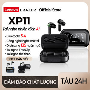 Lenovo ERAZER XP11 PRO Tai Nghe Phiên Dịch Al Tai nghe không dây dịch thời gian thực thông minh Bluetooth 5.4 có màn hình cảm ứng LED Tai nghe kinh doanh có Mic chống nước IPX5