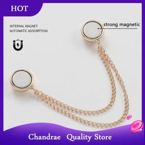 [Chandrae] คลิปหนีบขากางเกงแบบแม่เหล็กปรับได้สำหรับกางเกงยีนส์มีกระดุมทรงหลวมสำหรับขายาว